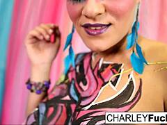 Charley Teases With Big Tits Masturbation