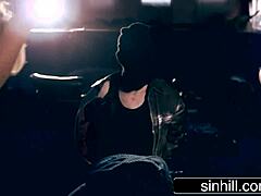 Franceska Jaimes and Brooklyn Blue tease the big dick cop with their big tits