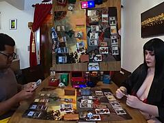 jane plays magic 8 on desk