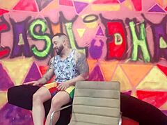 A friend visiting to record a podcast with a couple's DNA ended up getting fucked by both of them