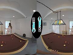 wetvr billiards tease gets her pussy drenched in vr