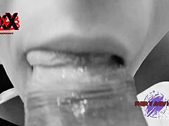 Playboy Bunny Andy Sucks Big Cock Cumshot