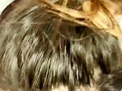 wife gives sexy facial with deepthroat