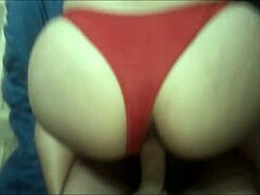 Drilling my petite Argentinian Latina suegrita with tan lines