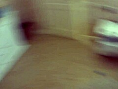 Hey, POV blowjob and sex with shy Russian tattooed skinny teen in red lingerie