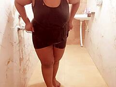 myanmar sexy milf bathing in shower, so relaxing