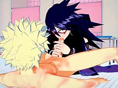 Bakugou Katsuki X Namuri Kayama Hentai Blowjob Action