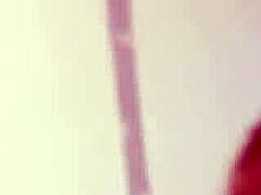 Busty Brett in Red High Heels