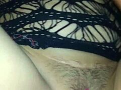 He fucks my ass while vibrator's in my pussy?