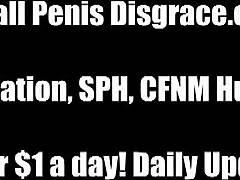 Your tiny penis barely qualifies you as a man!