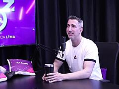 Gustavo Asbach in Sheer Red Outfit for Cuckold Action