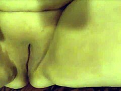 sloppy self-shot with huge toys on big pussy and ass