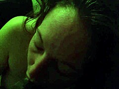 Interracial deepthroat with big black cock