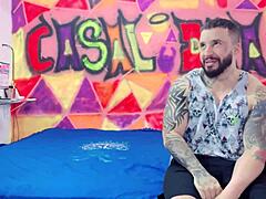 Naughty Little One In BDSM Takes Big Dicks From Couple