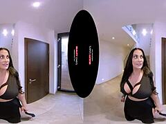 German Milf With Huge Boobs Rides In VR POV!