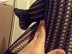 Stockings fetish video from April 10, 2017 😍