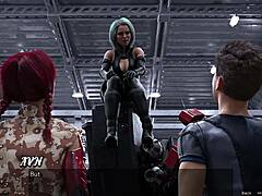 stranded in space 19 checking out the cute robot girl