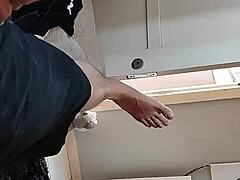 Dialogic Look at this close-up of my big dick rubbing against sexy feet