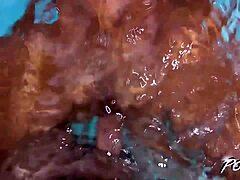 povbitch sensual fuck with sexy brunette in the pool