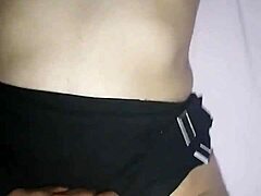 Skinny girl enjoys neighbor's attention during intimate encounter with her husband