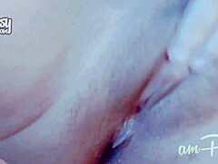 Intimate footage of an amateur Asian's fingering