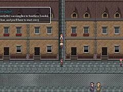 Detective girl of the steam city: Small-breasted teen goes unnoticed near multiple guys