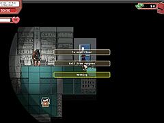 nerdy girl gives public handjob in library