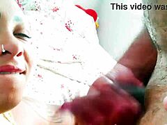 Homemade video of stepfather's naughty oral skills