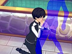 Kirito Receives Blowjob With Cumshot In Mouth In Sword Art Online Yaoi