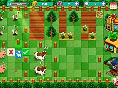 blonde femdom in nutaku booty farm hentai game part 19