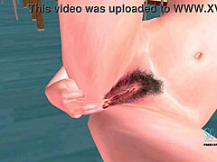 animated 3d sex video of cute girl fingering pussy and ass