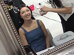 hentai cosplay girl deepthroats and rides in cute costume in studio.