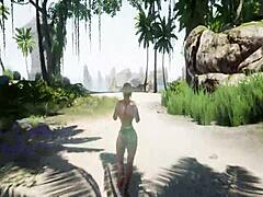 Beach Blowjob With Big Tits And Pussy Toys