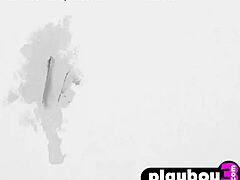 brunette babe posed in hot lingerie before striptease