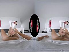 latex android bends over in vr reality