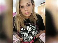 i PLAYING on the WEBCAM my BIG BOOBS with the PIERCING