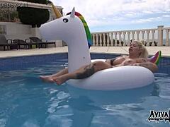 Aviva Rocks Masturbates With Big Tits And Ass Tattoo