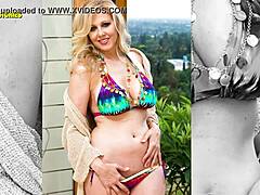 uhh, julia ann's hot bikini shoot, big boobs cleavage exposed, damn!