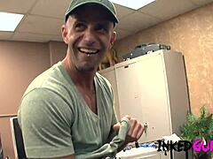 He Fucks Tattooed Pin-Up Artist With Huge Tits.