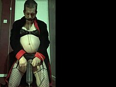 Bisexual Mark Wright Drinks Piss Through Homemade Device