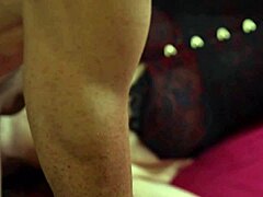 French amateur in leather gets spanked and fucked in doggy style