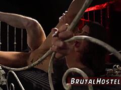 sexy brazilian teen 18+ gets her ass bound in extreme bdsm