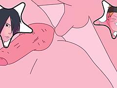 Naruto and sasuke explode in gay sex!