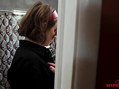 Petite teens Riley Nixon and Scarlett Mae show big asses and small tits in POV hardcore with Tyler Cruise