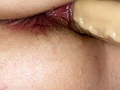 amateur wife enjoys a casual dildo fuck at home