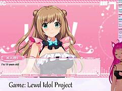 Vtuber Lewdneko Plays Lewd Idol Project Scissoring Big Tits