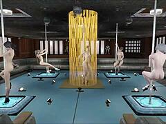 फॉलआउट 4 मल्टी पोल डांस एक्शन! 🕺