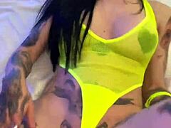 Misha Montana Rides Cock With Tattoo And Piercing