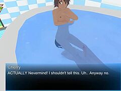 Femdom university cherry humiliates in bathroom