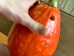 oh wow, that pumpkin fucker is wild with monster cock insertion and toys! 🎃🍆